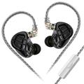 Kz zar 7ba 1dd pilote hybride moniteur intra-auriculaire écouteur hifi 2pin filaire casque musique dj casque sport jeu écouteurs zax zad ast