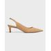 Stuart 50mm Kitten-heel Slingback Pumps