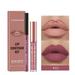 JINCBY Clearance Make Up Lip Gloss Lipliner Combination 2 Sets Non Stick Cup Matte Lip Gloss Set Gift for Women