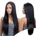 JINCBY Clearance Wig Long Straight Hair Split Black Wig Women s Long Hair Waist Buckle Net Gift for Women