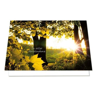 Trauerkarte »In stiller Anteilnahme Wald«, LUMA KARTENEDITION, 17.5x11.5 cm