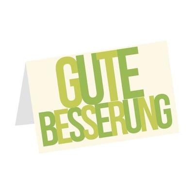 Genesungskarte »Gute Besserung«, LUMA KARTENEDITION, 17.5x11.5 cm