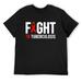 Mens Shirts Fight TB Tuberculosis - World TB Day Tuberculosis Awareness Raglan Baseball Tee Black 2X-Large