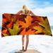 Beach Towel Maple Leaves Pattern for Bath Pool Camping Travel Towel for Boys Girls Quick-Dry & Super Absorbent Beach Blanket