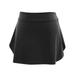 Lovskoo 2024 Flowy Tennis Skirts for Women Athletic Activewear Elasticity Pants Yoga Mini Summer Workout Running Shorts Black-XL