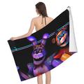 Five Nightat Freddy Bath Towel Ultra Soft Microfiber Quick-Drying Towel 32x52in Durable Super Absorbent Large Towel for Travel Swimming Camping Yoga Bathroom Bath Towel