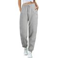 Women s Classic Pants Cotton Fleece Lined Sweatpants Straight Leg Sweat Soft Relaxed-Fit Lightweight Business Long Trousers Stretch Fashion Golf Office Slacks with Pockets