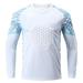 Alvivi Boys Soccer Goalkeeper Jersey Padded Protection Goalie Shirt Basketball Game Training Top White 8-10