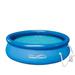 Summer Waves P1001030A Quick Set 10ft x 2.5ft Outdoor Inflatable Ring Above Ground Outdoor Swimming Pool with GFCI RX300 Filter Pump System Blue