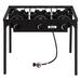 Kitchen Appliances [US-W]Outdoor Camp Stove High Pressure Propane Gas Cooker Portable Cast Iron Patio Cooking Burner (Three Burner 225000-BTU)