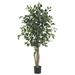 Nearly Natural 5299 Ficus Silk Tree 4-Feet Green