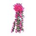 Bilqis Hanging Flowers Artificial Violet Flower Wall Wisteria Basket Hanging Garland Flowers Fake Silk Orchid Fake Flowers Artificial Flowers Fake Flower Flowers Fake