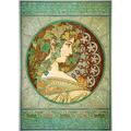 People Wall Art Canvas Vintage Art Nouveau Alphonse Mucha Prints and Posters Abstract Portrait Pictures Decorative Fabric Painting For Living Room Pictures No Frame