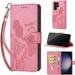 TECH CIRCLE For Galaxy S20 Ultra Wallet Case Folio Flip Kickstand Shockproof Protective PU Leather Cover with Card Slot Cash Pocket Carrying Wrist Strap for Samsung Galaxy S20 Ultra 6.9 2020 Pink