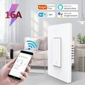interruttore della luce da parete intelligente 16a interruttore a 3 vie 1800w tuya smart life controllo vocale 2.4ghz wifi pulsante funziona con alexa google home