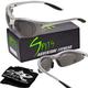 Spits Eyewear 1.25 Full Magnifying Shooting Safety Glasses MAGSHOT Pick Frame & Lens Color (Lens color: Smoke Anti-Fog Frame color: Silver)