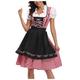 Karneval Oktoberfestbier Internationales Bierfest Kostüm Kleid Dirndl Trachtenkleader Oktoberfest / Bier Bayerisch Maid Bayerisch Deutsch München Wiesn Damen Stoff im traditionellen Stil Kleid Schürze