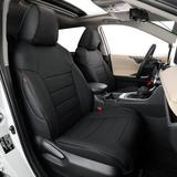 EKR Custom Car Seat Covers for Select Subaru Legacy 2010 2011 2012 2013 2014-Breathable Leatherette Auto Seat Covers( Full Set Black)