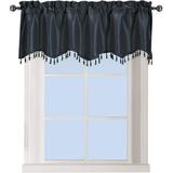 Navy Straight Valance Measures inch Wide by 17 inch Drop(Length) 100% Polyester