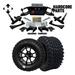 Hardcore Parts 6â€� Heavy Duty Double A-Arm Suspension Lift Kit for Club Car DS Golf Cart (2004.5-Up) with 12 Black Storm Trooper Wheels and 23 x10.5 -12 All-Terrain tires