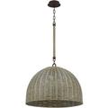 F2024-TBZ-Troy Lighting-Huxley - 3 Light Pendant-17.25 Inches Tall and 24 Inches Wide