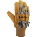 Carhartt Men s Insulated Suede Work Glove with Knit Cuff Small Brown