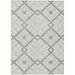 Addison Rugs Chantille ACN616 Silver 3 x 5 Indoor Outdoor Area Rug Easy Clean Machine Washable Non Shedding Bedroom Living Room Dining Room Kitchen Patio Rug