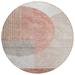 Addison Rugs Chantille ACN678 Copper 8 x 8 Indoor Outdoor Round Area Rug Easy Clean Machine Washable Non Shedding Bedroom Entry Living Room Dining Room Kitchen Patio Rug