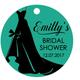 100 PCS Customized Bridal Shower Favor Tags Personalized Bridal Shower Gift Paper Tags
