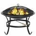 Fire Pit Heater Fire Bowl Fireplace Wood Burning Outdoor Garden Backyard 22