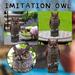 Fake Owl Bird Scarecrow Decoy Plastic Owl Bird Deterrents Outdoor Ornaments