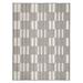 Obeetee Resort Gray Indoor/Outdoor Area Rug for Patio Pool Living Room 7 10 x9 10