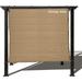 Sun Shade Panel Privacy Screen With Grommets On 4 Sides For Outdoor Patio Awning Window Cover Pergola (6 X 10 Walnut)