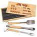BBQ Timer Funny Beer Grill Set for Cooking 3-Piece BBQ Set with Wooden Pine Box