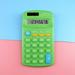 EQWLJWE Mini Digital Desktop Calculator with 8-Digit LCD Display Battery Solar Power Smart Calculator Pocket Size for Home School 4.3 x 2.6 Green