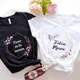 Braut Hochzeit T-Shirts Französisch Evjf zukünftige Team Braut Tops Bachelorette Henne Party T-Shirt