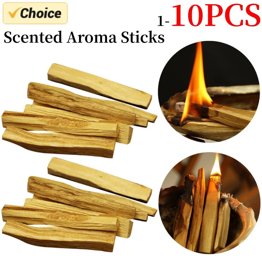 1-10 stücke Palo Santo Duft Aroma klebt natürliche Rohholz streifen Raum Duftst reifen Peru Geschmack Yoga Heilung zur Reinigung Image