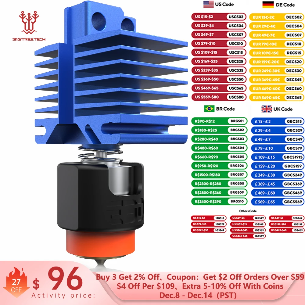 BIGTREETECH Panda Revo Hotend Plug And Print High Speed High Flow mit E3D Online Bontech für Bambu Lab P1P P1S BambuLab X1C X1E Image