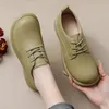 Neue Damen-Oxford-Schuhe aus echtem Leder, Slipper für Damen, zum Schnüren, Büro- und Arbeitsschuhe, große Größe 43, bequeme Business-Schuhe für Damen
