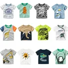 Jungen & Mädchen Cartoon T-Shirts Kinder Dinosaurier drucken T-Shirt für Kinder Sommer Kurzarm