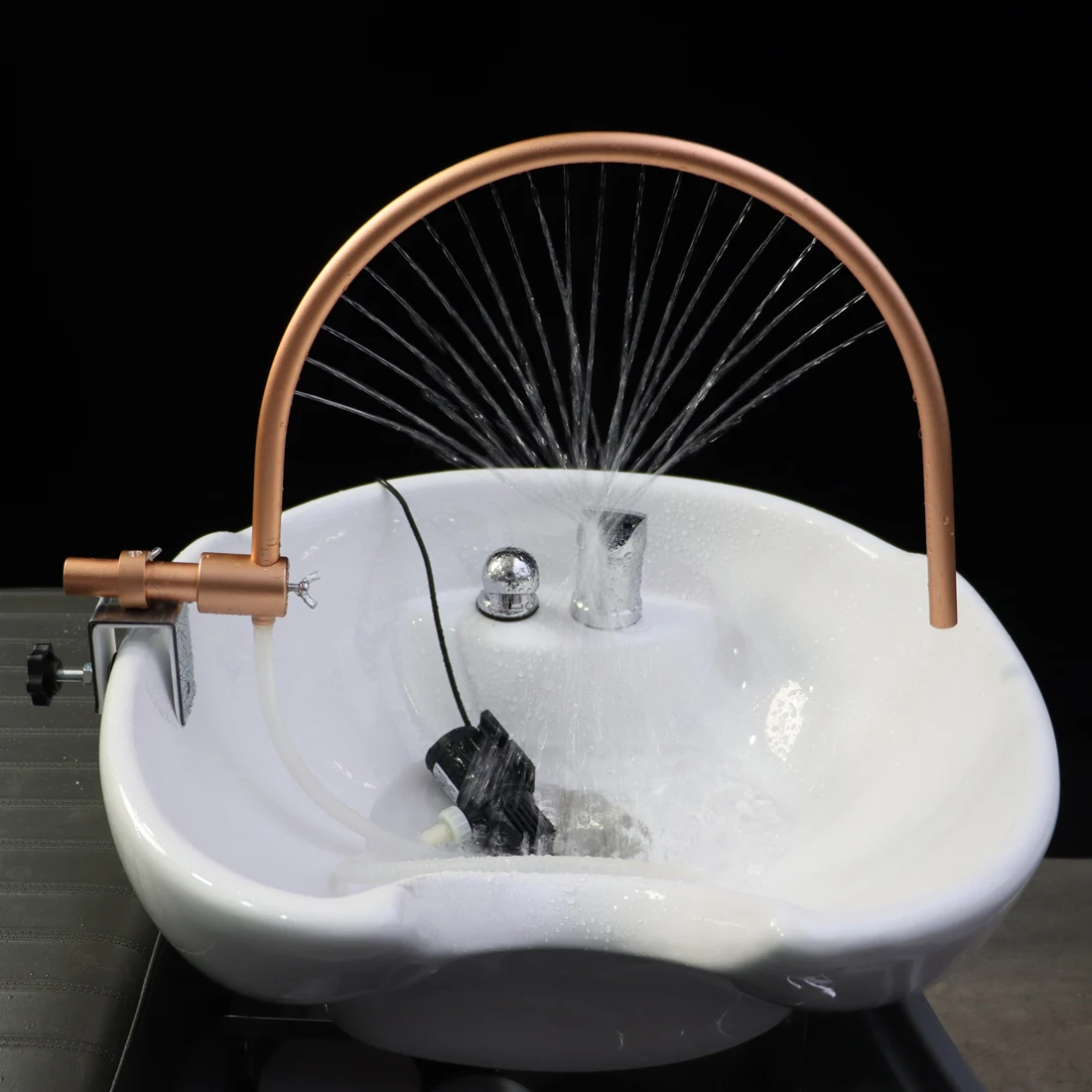 Salon Head Spa Wassertherapie-Rahmen mit Pumpe, Shampoo-Schüssel, Wasserfall, Dusche, Bett, Ausrüstung, Wasserzirkulationssystem