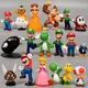 6-18 stücke Super Mario Bros PVC Action figur Spielzeug Puppen Modell Set Luigi Yoshi Esel Kong Pilz