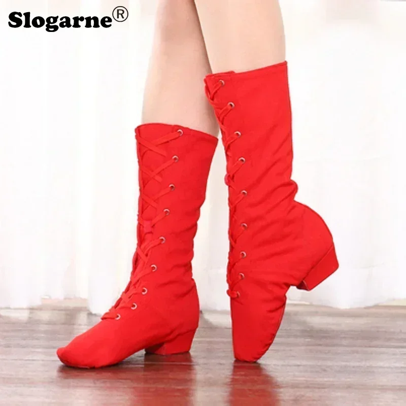 Pole Dance Schuhe Frauen Jazz Stiefel Kinder Bühne Zeigen Ballett Schuhe Männer 3CM Ferse Moderne Jazz Latin Walzer Tanz schuhe Tanz Schuhe