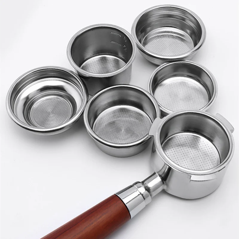 Kaffeefilter korb für Delonghi Brevi lle Expobar Faema Espresso maschine Zubehör, druckloser Ersatz, 51mm, 54mm, Image