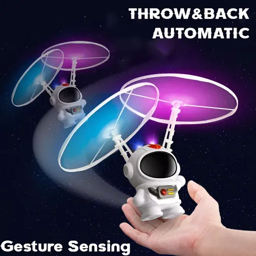 Mini Infrarot Induktion fliegendes Spielzeug Astronauten Stil Flugzeug Hubschrauber Spielzeug