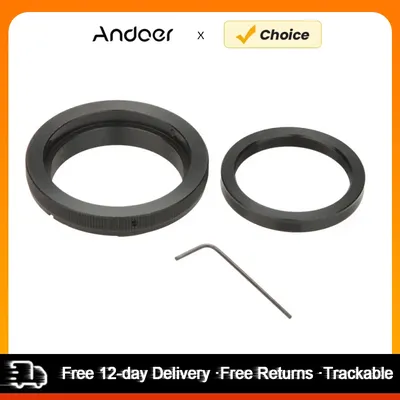 Andoer t2/t tele spiegel objektiv adapter ring für canon eos kameras adapter ring mit mini hex schlüssel metall material