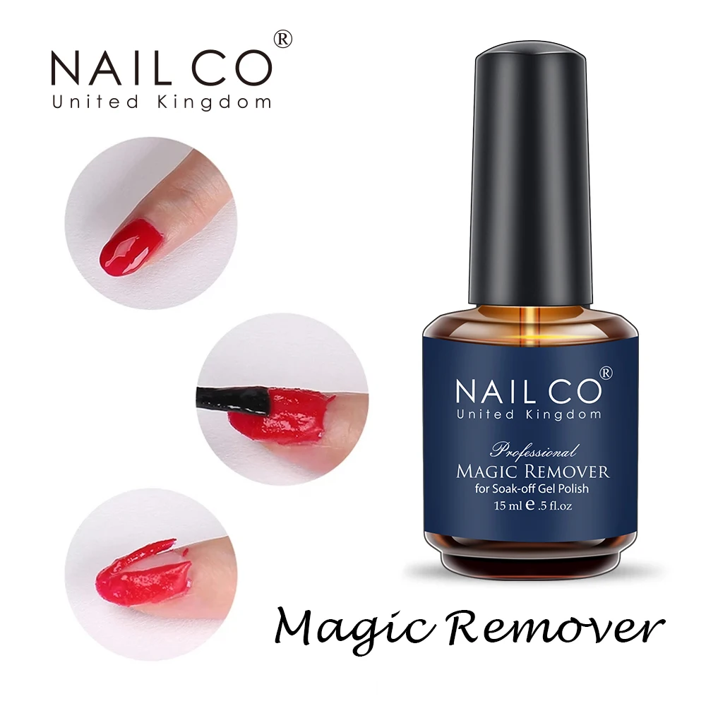 NAILCO 15 ml Magic Remover Nail Clean Entfetter Acryl LED & UV Gel Nagellack Burst Nagel Gelpolish Schnelle Gelack Maniküre Soak Off Image