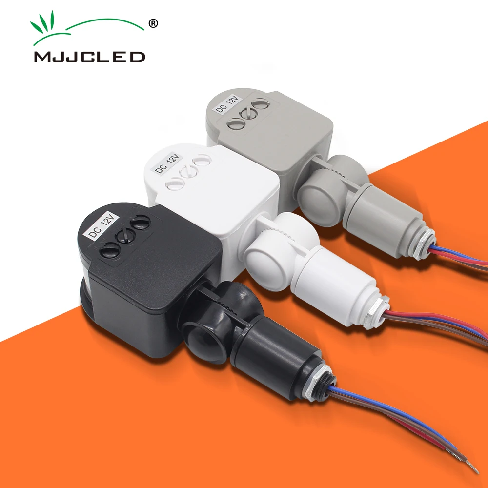 Bewegungsmelder-Schalter, 220 V, 110 V, 12 V, LED-Licht, PIR-Timer, Wandmontage, automatischer Infrarot-Bewegungsmelder, automatisches Ein-/Ausschalten im Freien