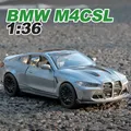 1:36 bmw m4 csl g82 legierung auto diecasts & spielzeug fahrzeuge auto modell miniatur modell modell