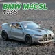 1:36 bmw m4 csl g82 legierung auto diecasts & spielzeug fahrzeuge auto modell miniatur modell modell